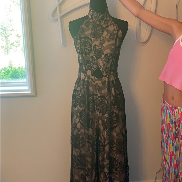 Alexis Black Lace Jumpsuit NWT